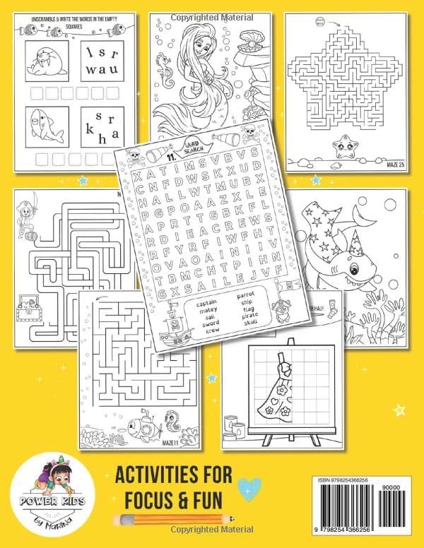 Brain Games Activity Book for Kids 7+: A Focused Learning Workbook for ADHD & Autism Learners, Summer-Themed Mix of Puzzles, Word Searches, and Fine Motor Exercises (Inclusive Learner Corner) by Marina Varga