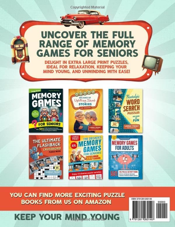 Nostalgic Baby Boomer Trivia Book: Large Print Trivia Quiz Book for Adults & Seniors For Memory Lane and Mental Gain (Pop Culture, Movies, Politics & History, TV, Sports) by Keep Your Mind Young