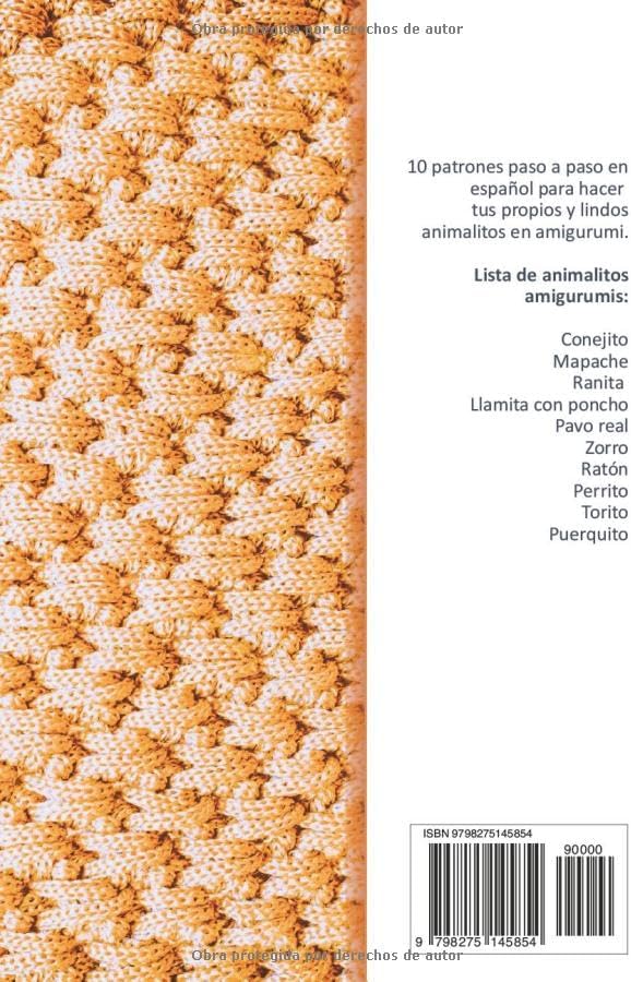 Patrones de crochet en español: Libros para tejer amigurumis en español con 10 patrones de animalitos by Creamox Editorial