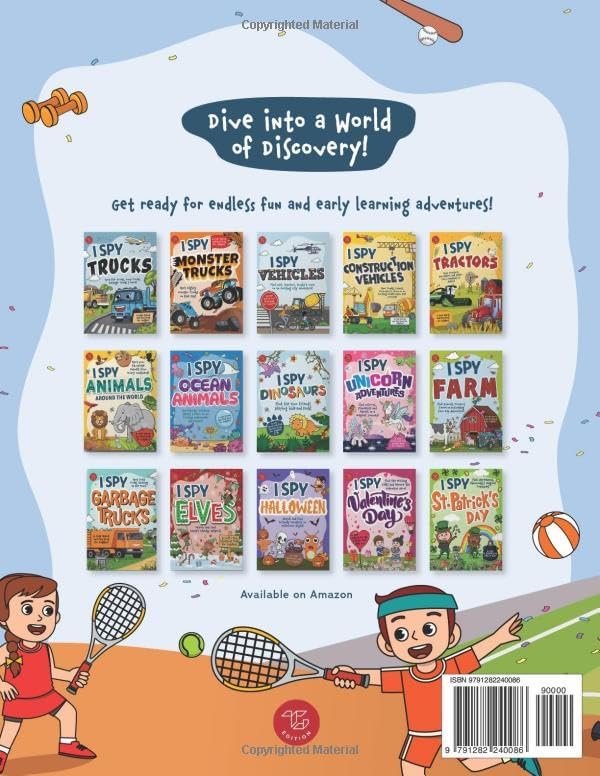 I Spy Sports: Discover Football, Basketball, Baseball & More! A Cute Search and Find Book for Toddlers (I Spy Books for Toddlers) by Marlies Larch