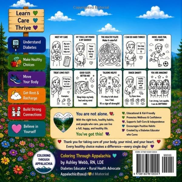 Coloring Through Appalachia: My Diabetes, My Health, My Best Life! by Ashley Webb