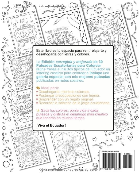30 malas palabras ecuatorianas para colorear - Edición extendida (Spanish Edition) by Sandy Campaña Naranjo
