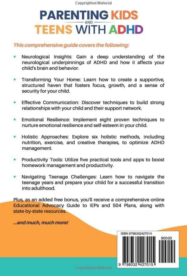 Parenting Kids and Teens with ADHD: Practical Tools and Effective Strategies to Support Your Child's Educational Advocacy, Emotional Well-Being, and Social Development by Brian Lamay