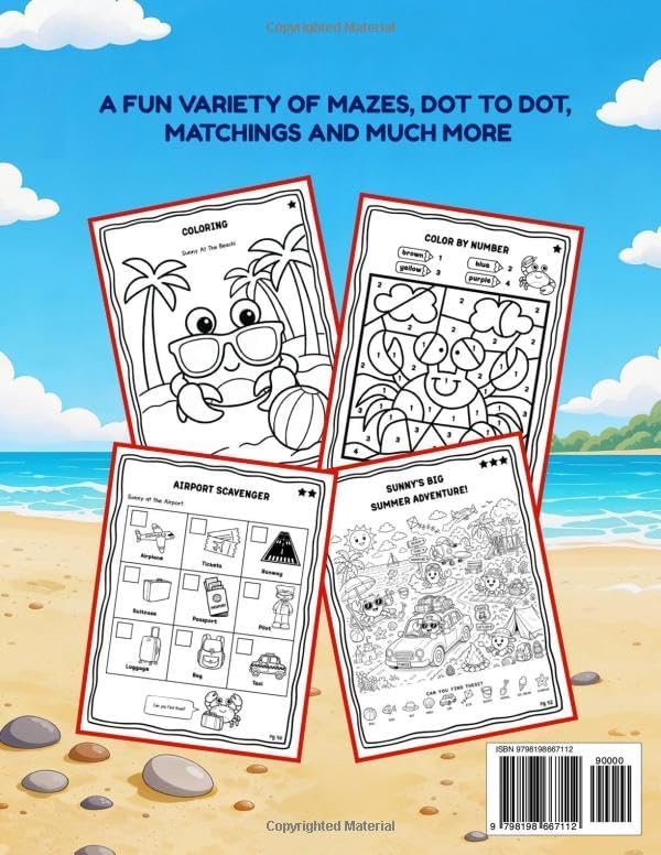 Screen-Free Summer Activity Book for Kids Ages 4–8: Fun, Easy Activities to Keep Kids Busy at Home, in the Car, or on Vacation by DJ Graham