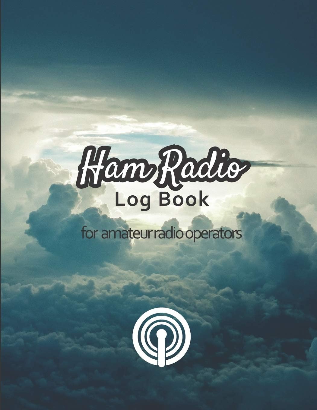 Ham radio log book: Amateur radio log book | Amateur Radio Operator Station Log Book | Ham Radio Log Sheet | 111 pages, 8,5"x11" | Paperback | photo clouds in the sky blue background by My Ham Radio Log Book v2 v7 Editions