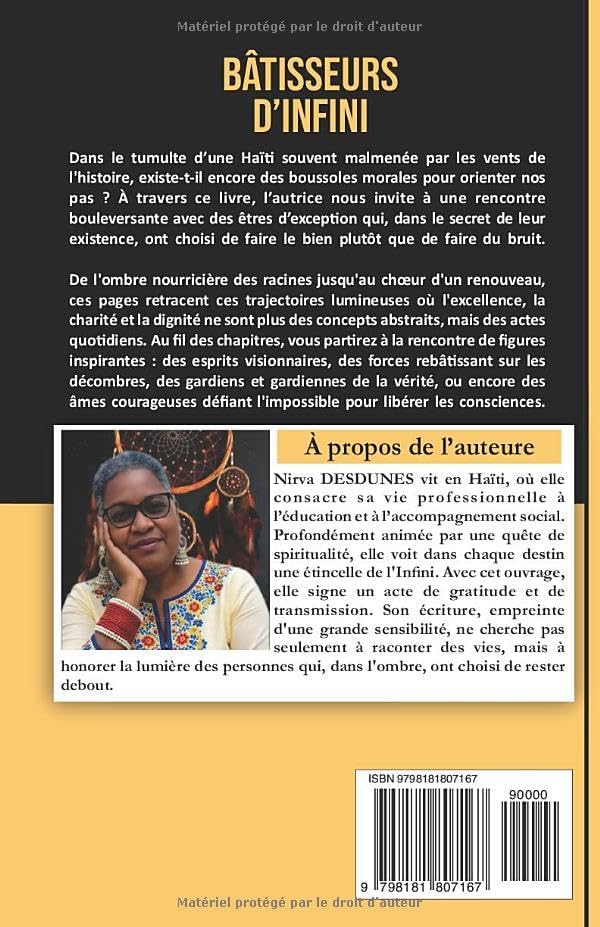 Bâtisseurs d'Infini: Vingt-cinq récits de vie pour inspirer notre temps (French Edition) by Nirva Desdunes
