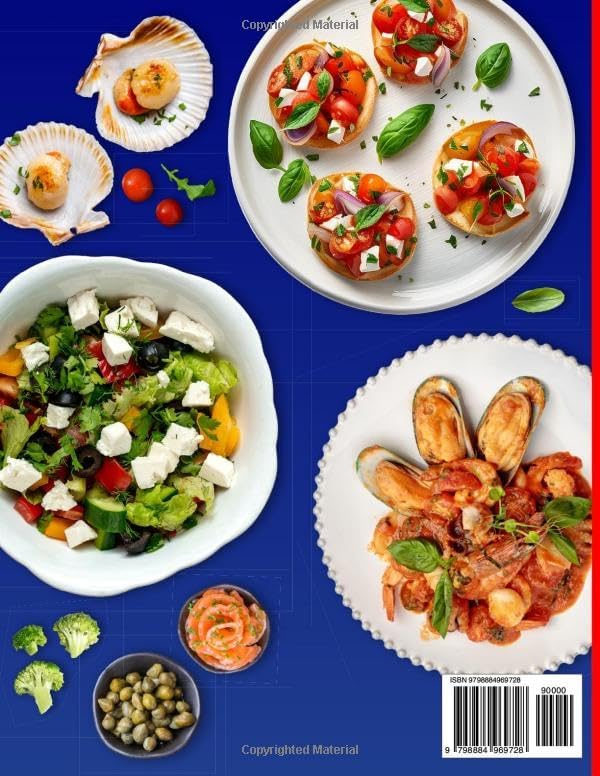 Mediterranean Diet Air Fryer Cookbook for Beginners: 2500+ Days of Quick & Easy 30-Minutes Delicious & Healthy Recipes with Full-Color Images, ... (Quick & Easy, Healthy Diet Recipes Books) by Amanda Powers