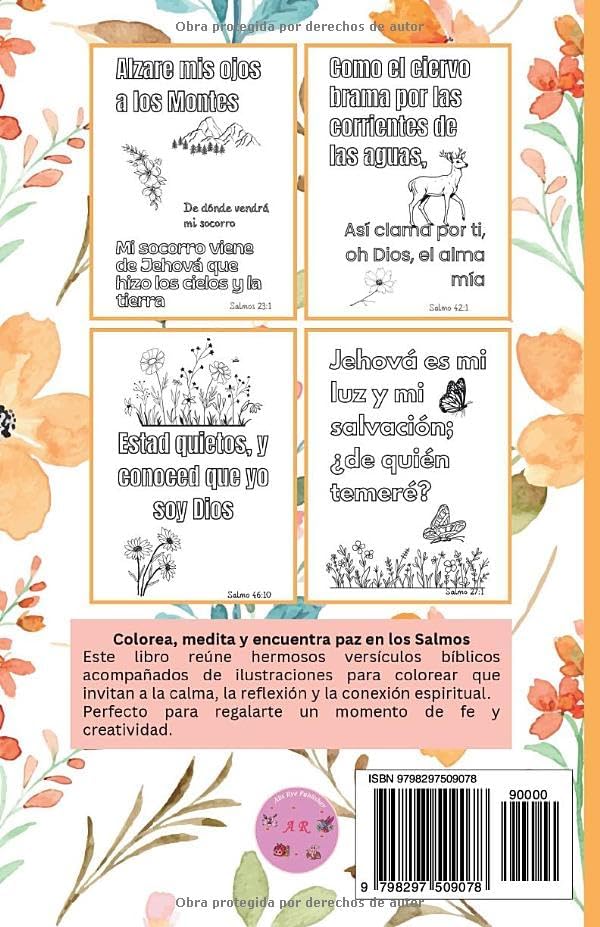 Salmos para Colorear: Pintas mientras calmas el alma (Spanish Edition) by Alis Rye