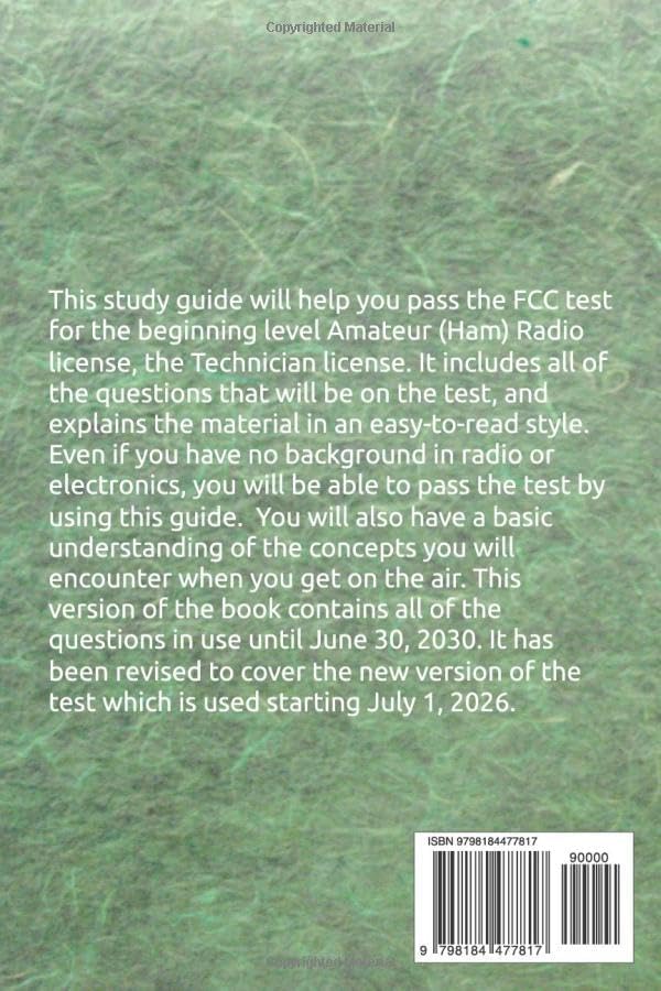 Plain-English Study Guide for the FCC Amateur Radio Technician Class License: 2026-30 Edition by Richard P. Clem