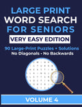 Large Print Word Search for Seniors - Very Easy Edition (Vol.4): Easy & Relaxing Brain Games with 90 Word Search Puzzles (Large Print Puzzle Series for Seniors) by Clear Pages Publishing