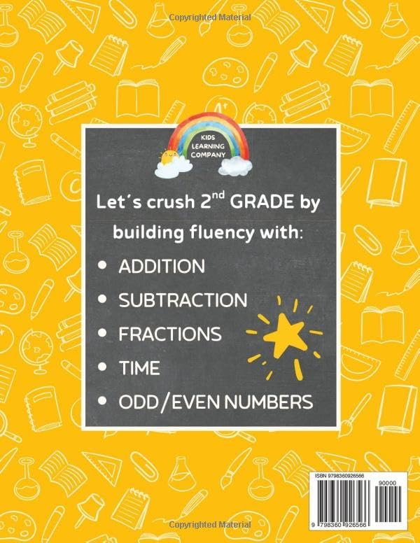 2nd Grade Math Workbook for Kids Ages 6 to 8: Addition & Subtraction, Fractions, Money Math, Homeschool Math, Summer Workbook Grade 2-3 by DigiDiscover Press