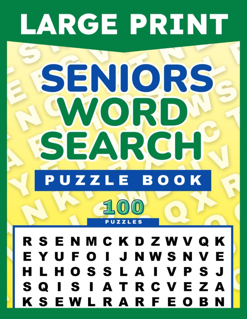Large Print Seniors Word Search Puzzle Book: Easy Level - Big Size 30 Font for Grandparents & Elderly Adults Memory - 100 Pages with Solutions - 8.5 x 11 Inches by Spencer Whelksey