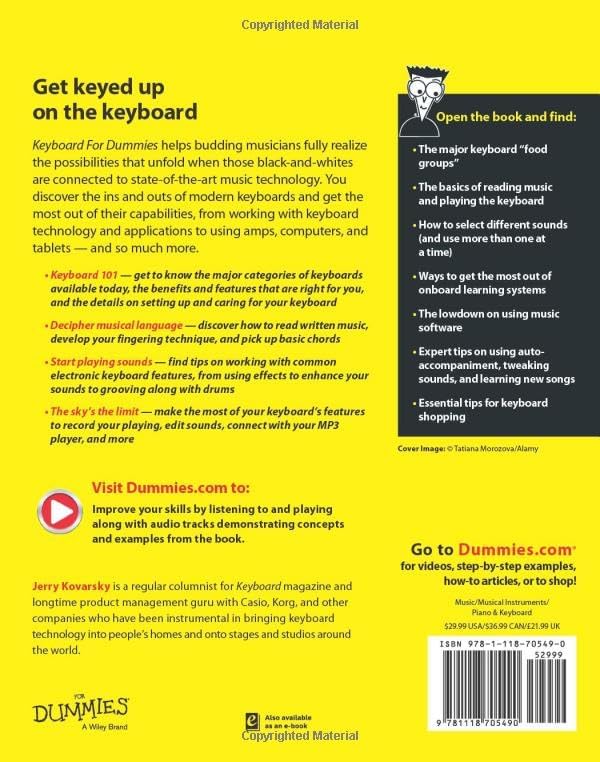 Keyboard For Dummies by Jerry Kovarsky