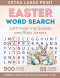 Easter Word Search Extra Large Jumbo Print for Adults & Seniors: Relaxing Word Finds with Bible Verses & Quotes | Christian Activity for Elderly with ... (Jumbo Word Search Puzzle Books for Adults) by Books 'N Roses