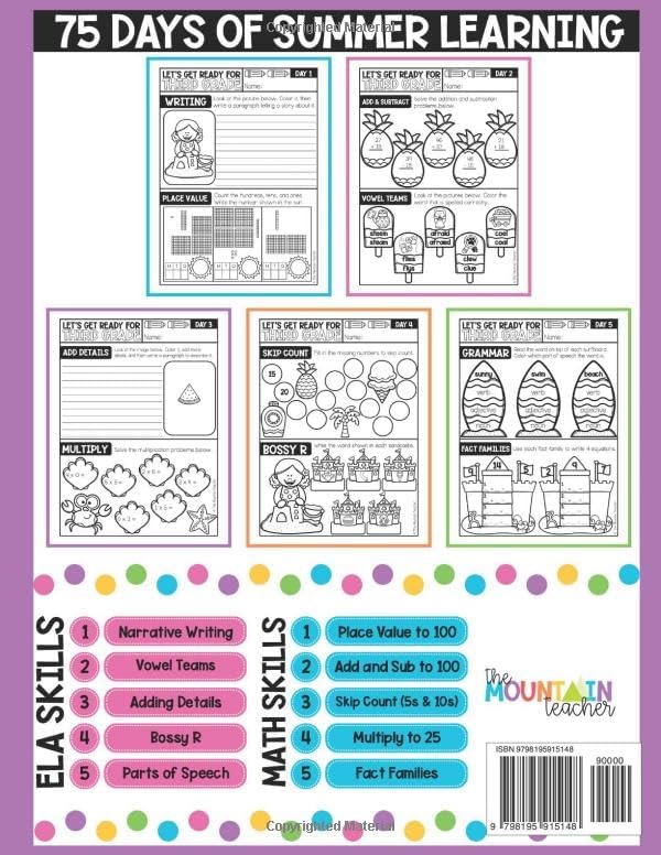 Get Ready for Third Grade: Summer Workbook - 2nd Grade to 3rd Grade (Getting Ready for School Summer Workbooks) by Emily Kelly M.Ed