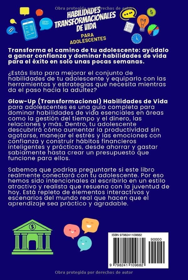 HABILIDADES TRANSFORMACIONALES DE VIDA PARA ADOLESCENTES: UNA GUÍA PARA DOMINAR LA GESTIÓN DEL TIEMPO, MEJORAR LAS HABILIDADES SOCIALES Y LOGRAR ... TRIUNFAR EN EL MUNDO REAL (Spanish Edition) by Legacy Spark Press