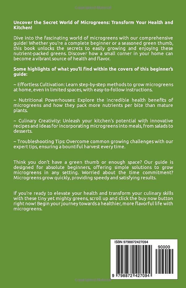 From Seed to Superfood - Microgreens: The Essential Health Benefit and Growing Guide for Beginners by G.K. Bryce