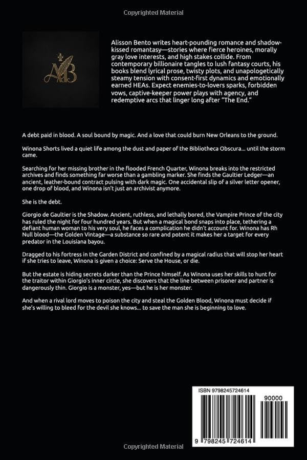 Sold to the Night: A Dark Enemies to Lovers Vampire Romance (Bound by Blood) by Alisson Bento