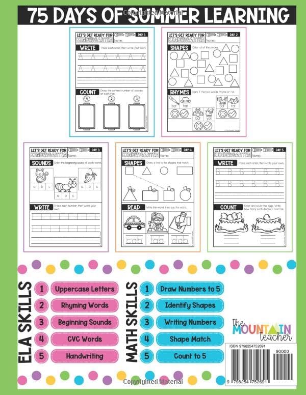Getting Ready for Kindergarten: Summer Workbook - Preschool to Kindergarten (Getting Ready for School Summer Workbooks) by Emily Kelly M.Ed