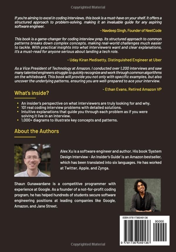Coding Interview Patterns: Nail Your Next Coding Interview by Alex Xu