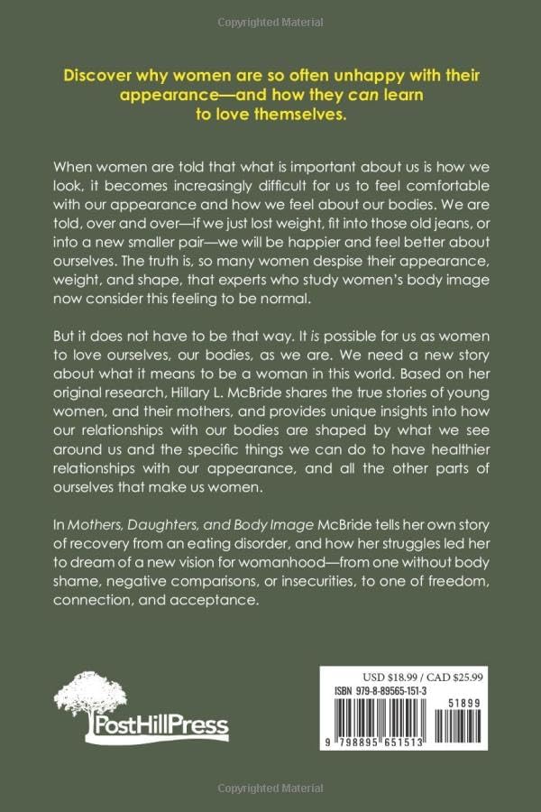 Mothers, Daughters, and Body Image: Learning to Love Ourselves as We Are by Hillary L. McBride