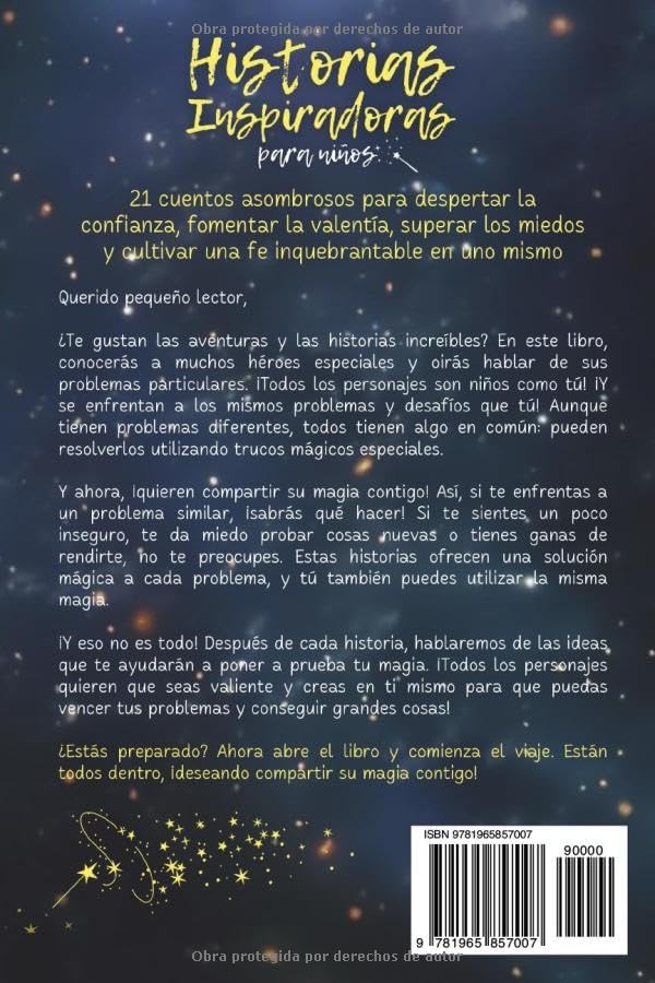 Historias Inspiradoras para Niños: 21 cuentos asombrosos para despertar la confianza, fomentar la valentía, superar los miedos y cultivar una fe inquebrantable en uno mismo (Spanish Edition) by Lily Nicolai
