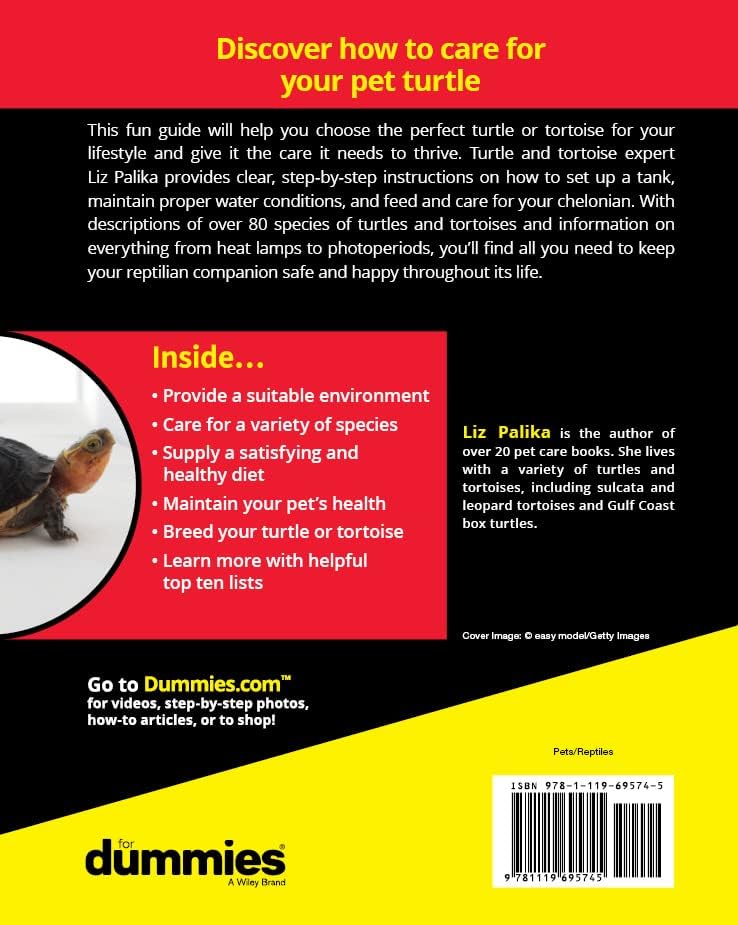 Turtles & Tortoises For Dummies (For Dummies (Pets)) by Liz Palika