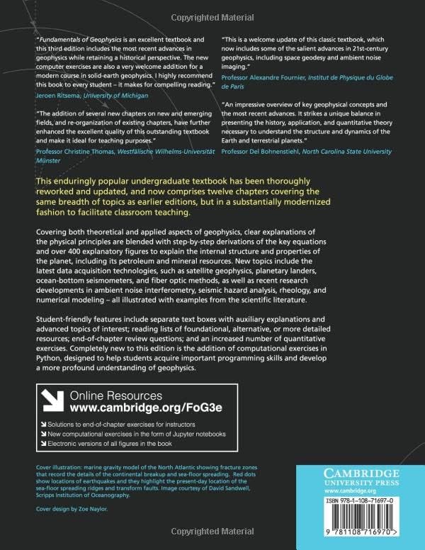 Fundamentals of Geophysics by William Lowrie