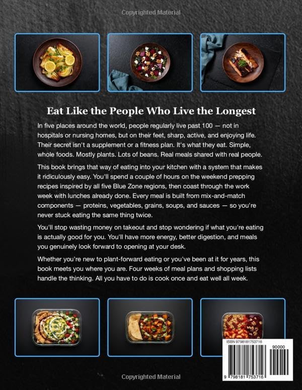 Longevity Meal Prep Cookbook for Beginners: Easy Blue Zone Diet Meal Planning Recipes for Healthy Aging (Weekday Lunch Meal Prep) by Kevin Wagonfoot