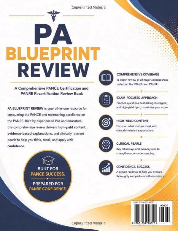 PA Blueprint Review: Eyes, Ears, Nose, and Throat; Gastrointestinal System and Nutrition; and Genitourinary Systems - A Clinical Reference and Board ... Recertification Review Book 4 Volume Series) by PA Blueprint Review