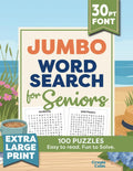 Jumbo Extra Large Print Word Search for Seniors: 100 Themed Puzzles in Giant 30-Point Font — Easy to Read. Fun to Solve (Word Search Collection) by Create Calm