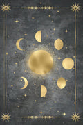 Shadow Work Journal: Blank Lined Grimoire Notebook With Celestial Sun Stars And Moon Phase Design, Great Witchy Gift For Women by Chilled Panda Journals