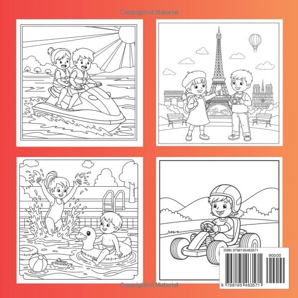 Summer Vacation Coloring Book for Kids: For All Skill Levels by Patricia Monet