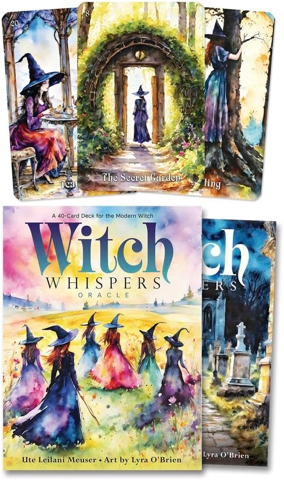 Witch Whispers Oracle: A 40-Card Deck for the Modern Witch by Lyra O'Brien