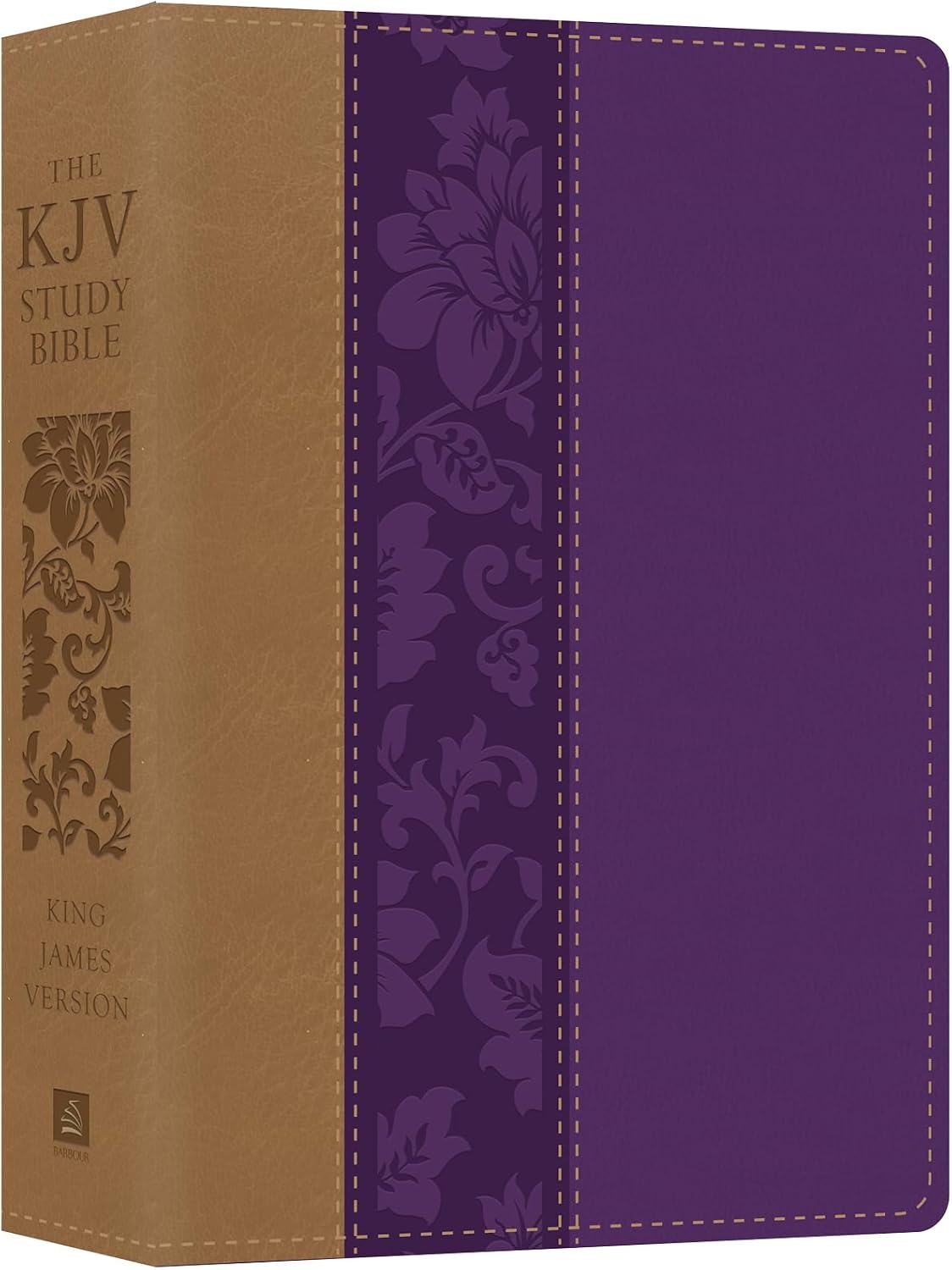 The KJV Study Bible, Large Print [Violet Floret] by Barbour Bibles