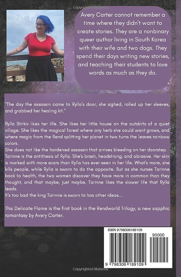 This Delicate Flame: A Cozy Sapphic Romantasy (The Rendworld Trilogy) by Avery Carter