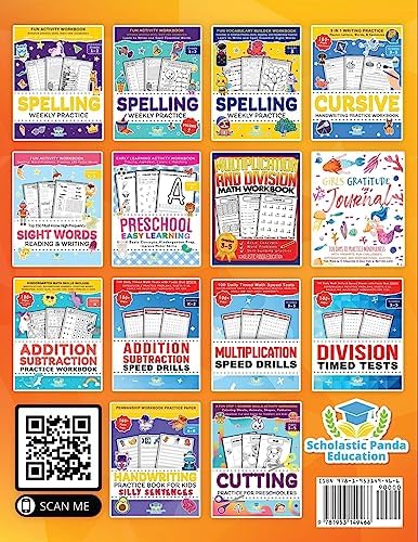 Spelling Weekly Practice for 4th Grade: Fun Vocabulary Builder Workbook with Essential Writing & Phonics Exercises for Ages 9-10 | A Homeschooling & ... Language Skills (Elementary Books for Kids) by Scholastic Panda Education