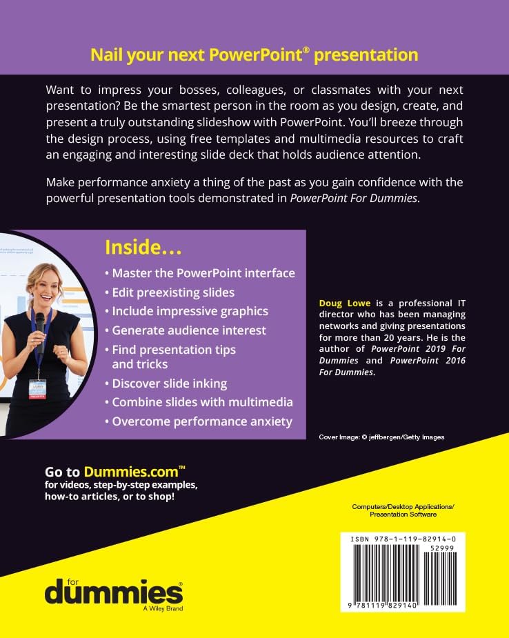 PowerPoint For Dummies, Office 2021 Edition (For Dummies: Computer/Tech) by Doug Lowe