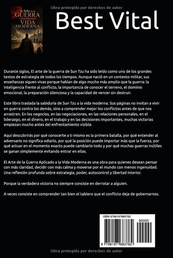 El Arte de la Guerra Aplicado a la Vida Moderna: Lecciones de Sun Tzu para pensar, negociar y vencer sin luchar (Sabiduría Estratégica Oriental) (Spanish Edition) by Best Vital