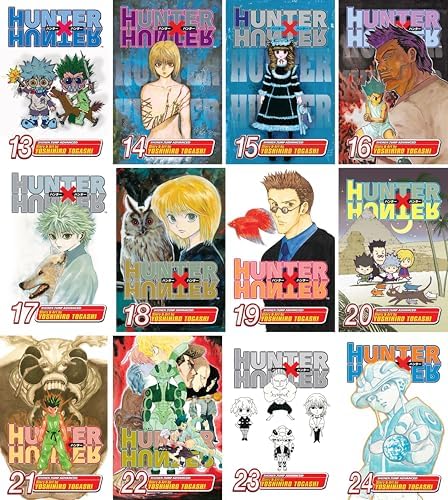 Hunter x Hunter Series, Complete (38 Books) Manga Set, by Yoshihiro Togashi (Volumes 1-38) by Yoshihiro Togashi