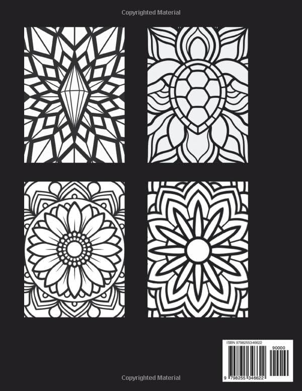Bold & Easy Mandala Coloring Book for Adults: Simple Large Print Designs for Stress Relief and Relaxation: 50 Thick Line Mandalas | Beginner-Friendly ... & Calm (Bold & Easy Coloring Books) by Color Escape