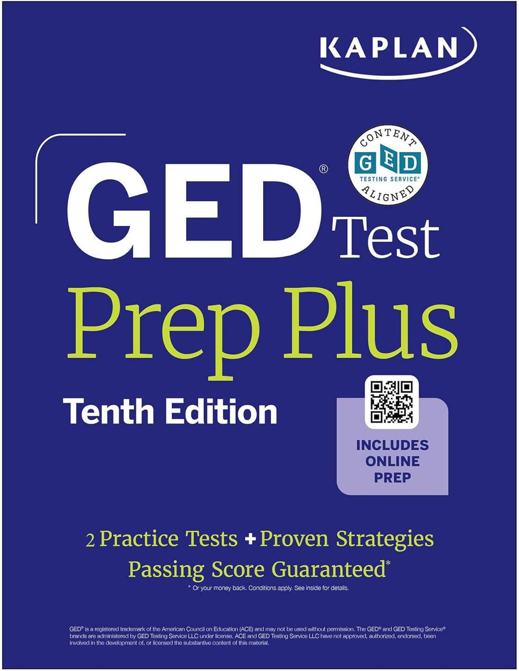 GED Test Prep Plus, Tenth Edition (2026): Includes a Diagnostic Pretest, 2 Full Length Practice Tests, 1000+ Practice Questions, and 60+ Online Videos (Kaplan Test Prep) by Kaplan Test Prep