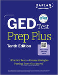 GED Test Prep Plus, Tenth Edition (2026): Includes a Diagnostic Pretest, 2 Full Length Practice Tests, 1000+ Practice Questions, and 60+ Online Videos (Kaplan Test Prep) by Kaplan Test Prep
