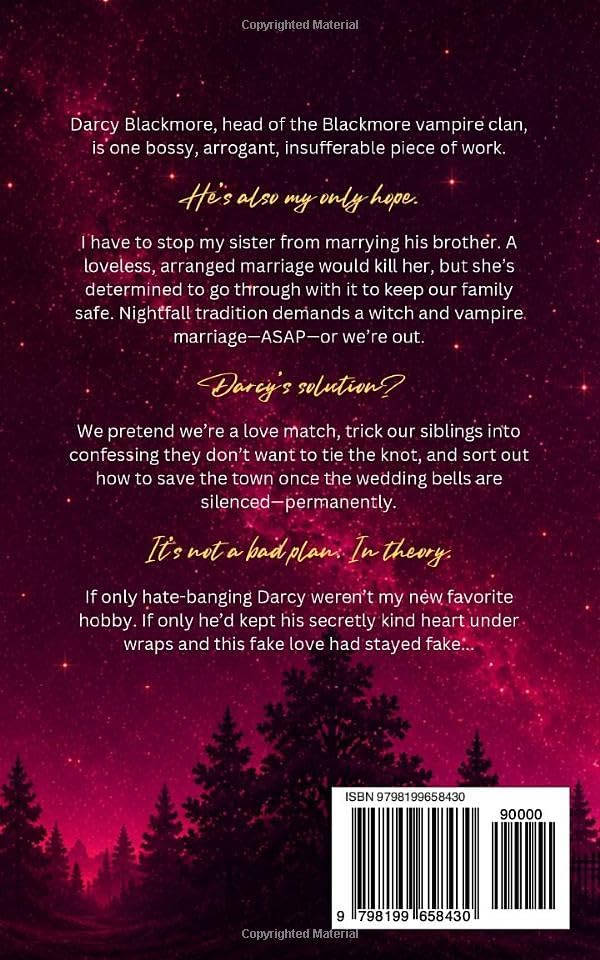 Never Fake Date a Vampire: A Steamy Enemies-to-Lovers Vampire Romance (Witches of Nightfall) by Bella Jacobs