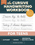 The Cursive Handwriting Workbook for Teens: Learn the Art of Penmanship in this Cursive Writing Practice book with Motivational Quotes and Activities for Young Adults and Teenagers by Modern Kid Press