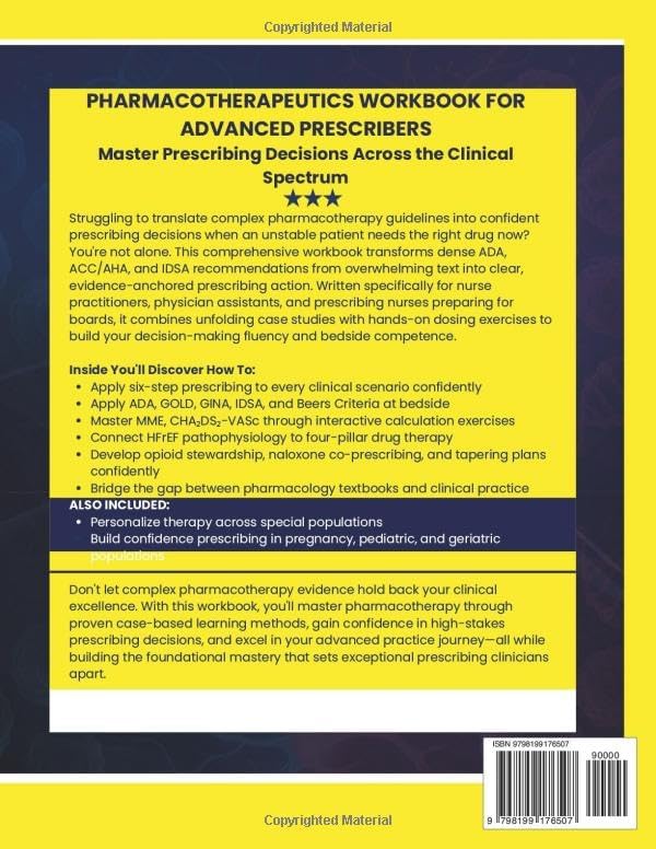 The Complete Pharmacotherapeutics for Advanced Practice Workbook: A Hands On Companion with Drug Selection Drills, Dosing Exercises, plus Clinical ... Prescribers, Nurses and Physician Assistants by Inkstone Health Press