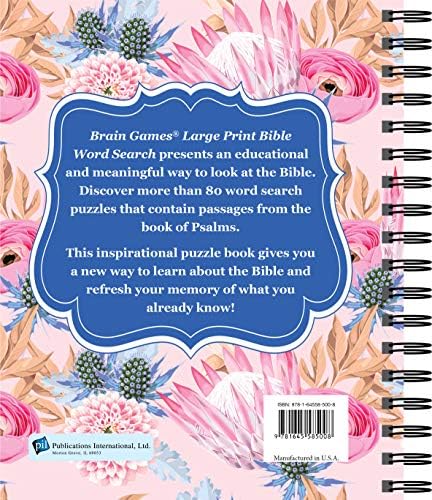 Brain Games - Large Print Bible Word Search: Psalms (Brain Games - Bible) by Publications International Ltd.