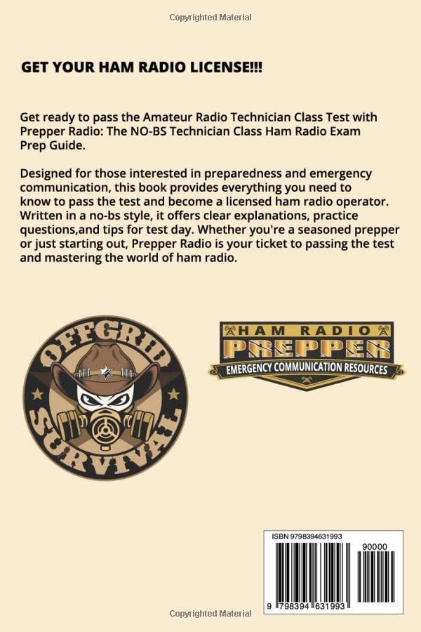 Prepper Radio: The No-BS Ham Radio Technician Exam Prep Guide: Your Key to Passing the Amateur Radio Technician License Test and Taking Your Emergency Communication Skills to the Next Level by Robert Richardson