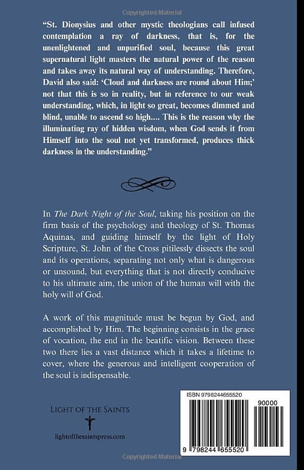 The Dark Night of the Soul: The Way of the Perfect Union of Love with God by St. John of the Cross