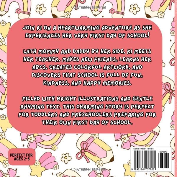 Ri’s Big Adventure: First Day of School: A Heartwarming Preschool Adventure About Friendship, Learning, and New Beginnings by Brandy B